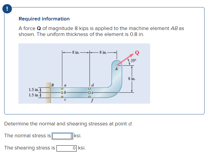 [Solved]: Required Information A Force ( Mathbf{Q} ) Of