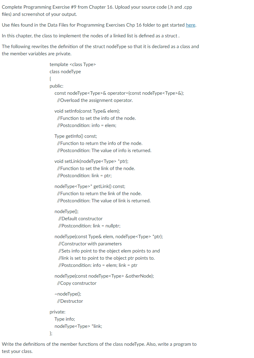 Solved Complete Programming Exercise \#9 from Chapter 16. | Chegg.com