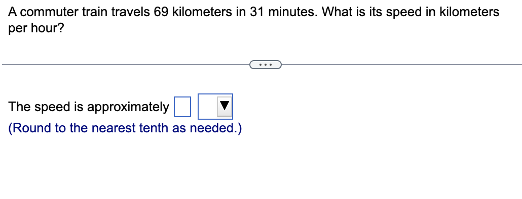 Solved A Commuter Train Travels 69 Kilometers In 31 Minutes. | Chegg.com