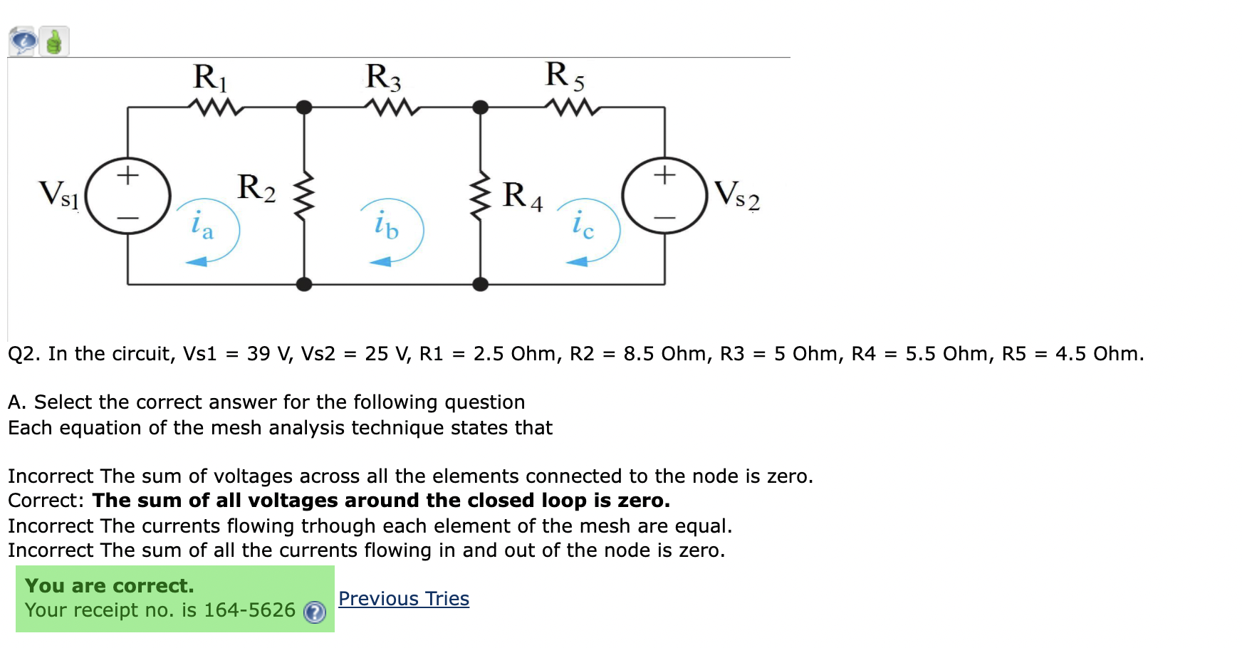 Solved R1 R5 R3 W Vsi R2 R4 Vs2 I Ib Ic Q2 In The