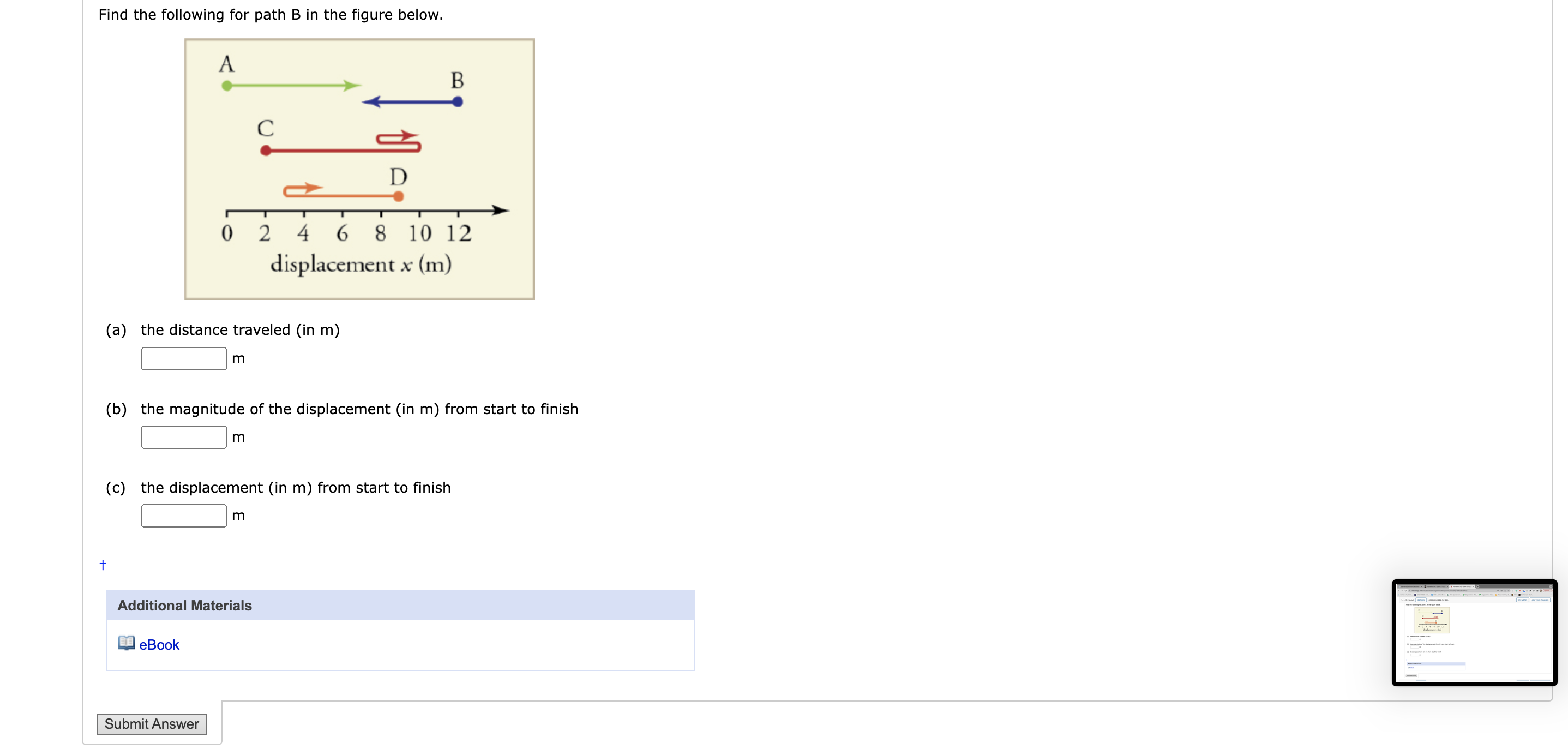 Solved Find the following for path B in the figure below. | Chegg.com