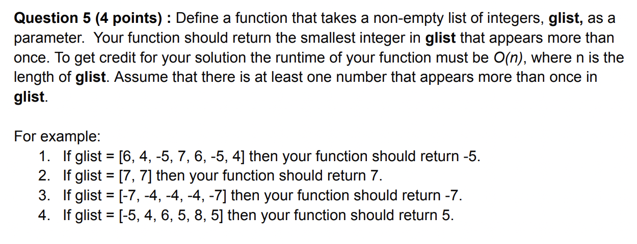 Solved Do not use sort/sorted built-in python functions when | Chegg.com