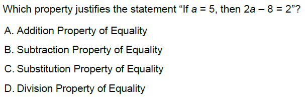 Solved Which property justifies the statement 