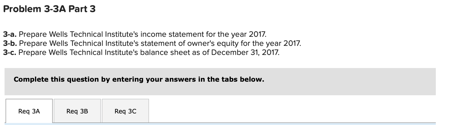 Solved Required information Problem 3-3A Preparing adjusting | Chegg.com