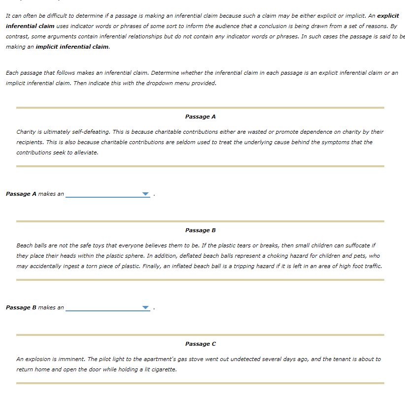 Solved It can often be difficult to determine if a passage | Chegg.com