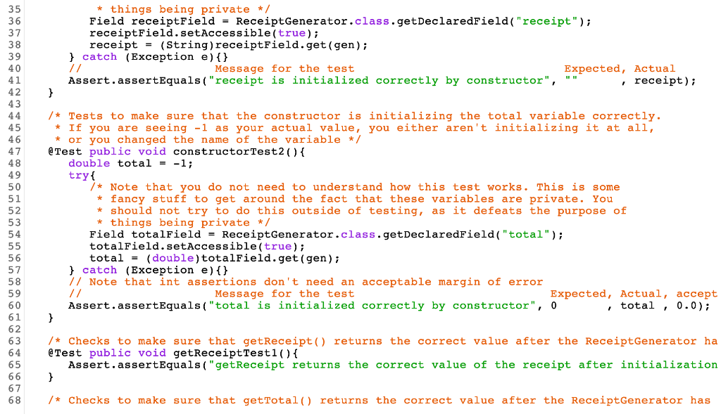 Solved JUnit Test Fail in jGRASP. Please help! I have to | Chegg.com