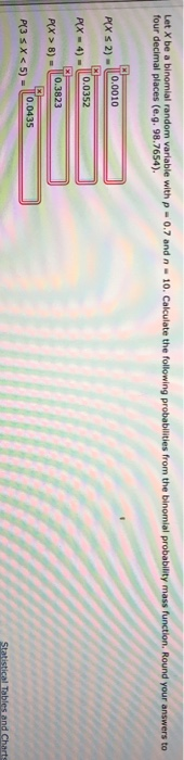 Solved Let X be a binomial random variable with p four | Chegg.com