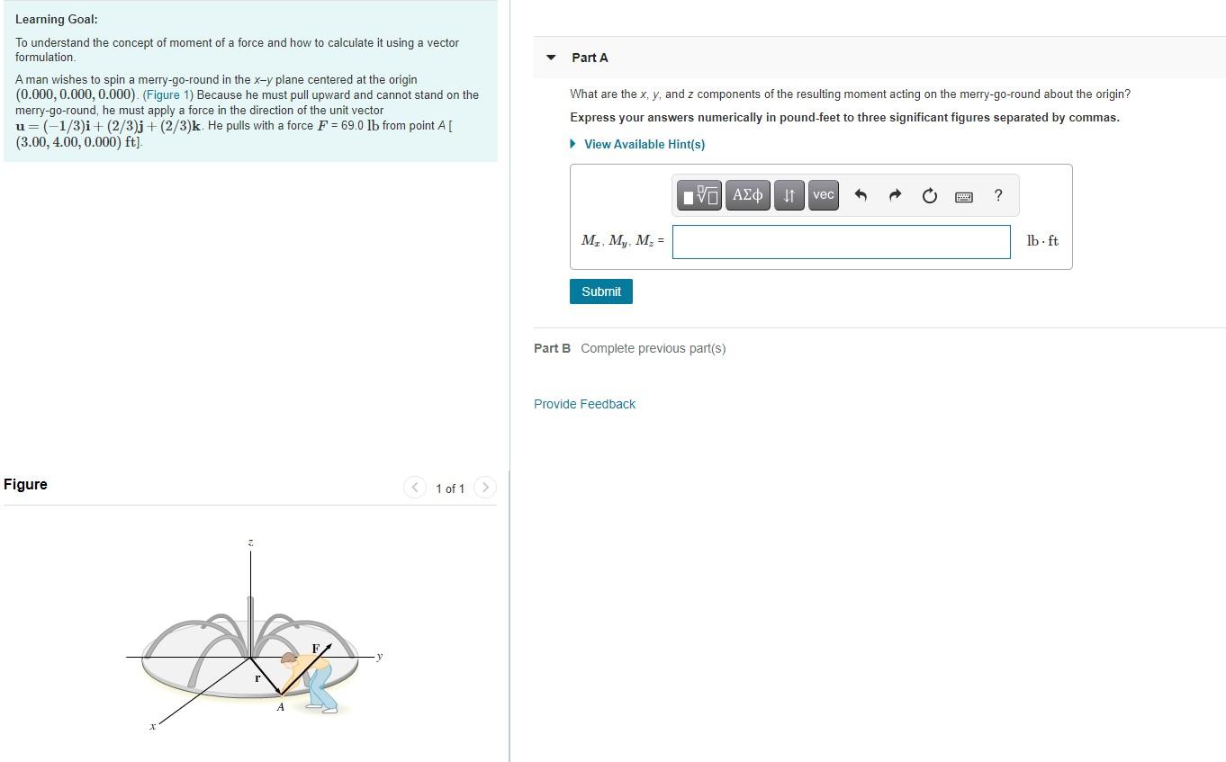 Solved Learning Goal: To Understand The Concept Of Moment Of | Chegg.com