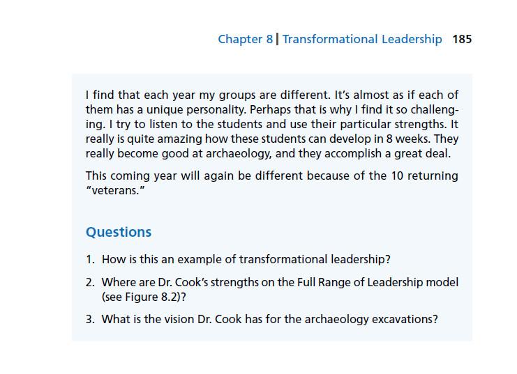 an exploration in leadership case study