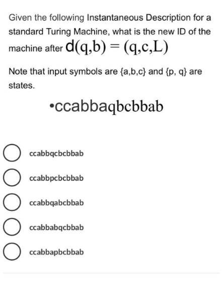 Solved Given the following Instantaneous Description for | Chegg.com