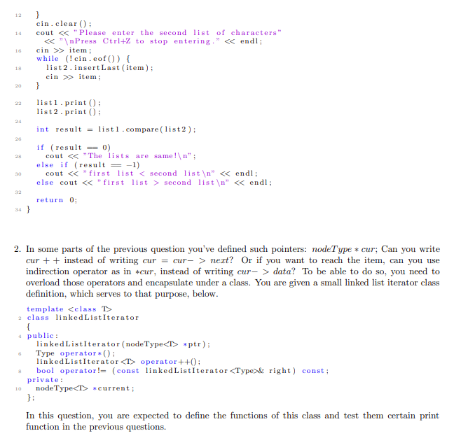 Solved Questions (The copiable versions of the code snippets | Chegg.com