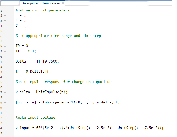 Solved (10 marks) Use the input voltage source provided in | Chegg.com