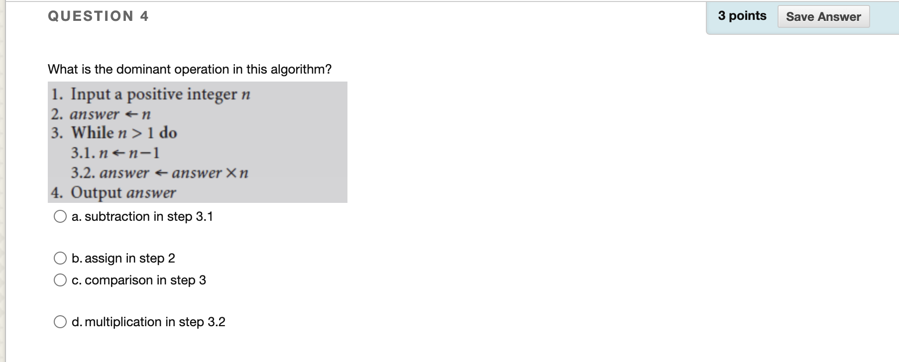 Solved QUESTION 1 3 points Save Answer Of the following | Chegg.com