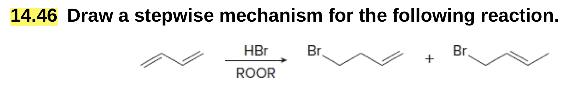 Solved 14.46 ﻿Draw a stepwise mechanism for the following | Chegg.com