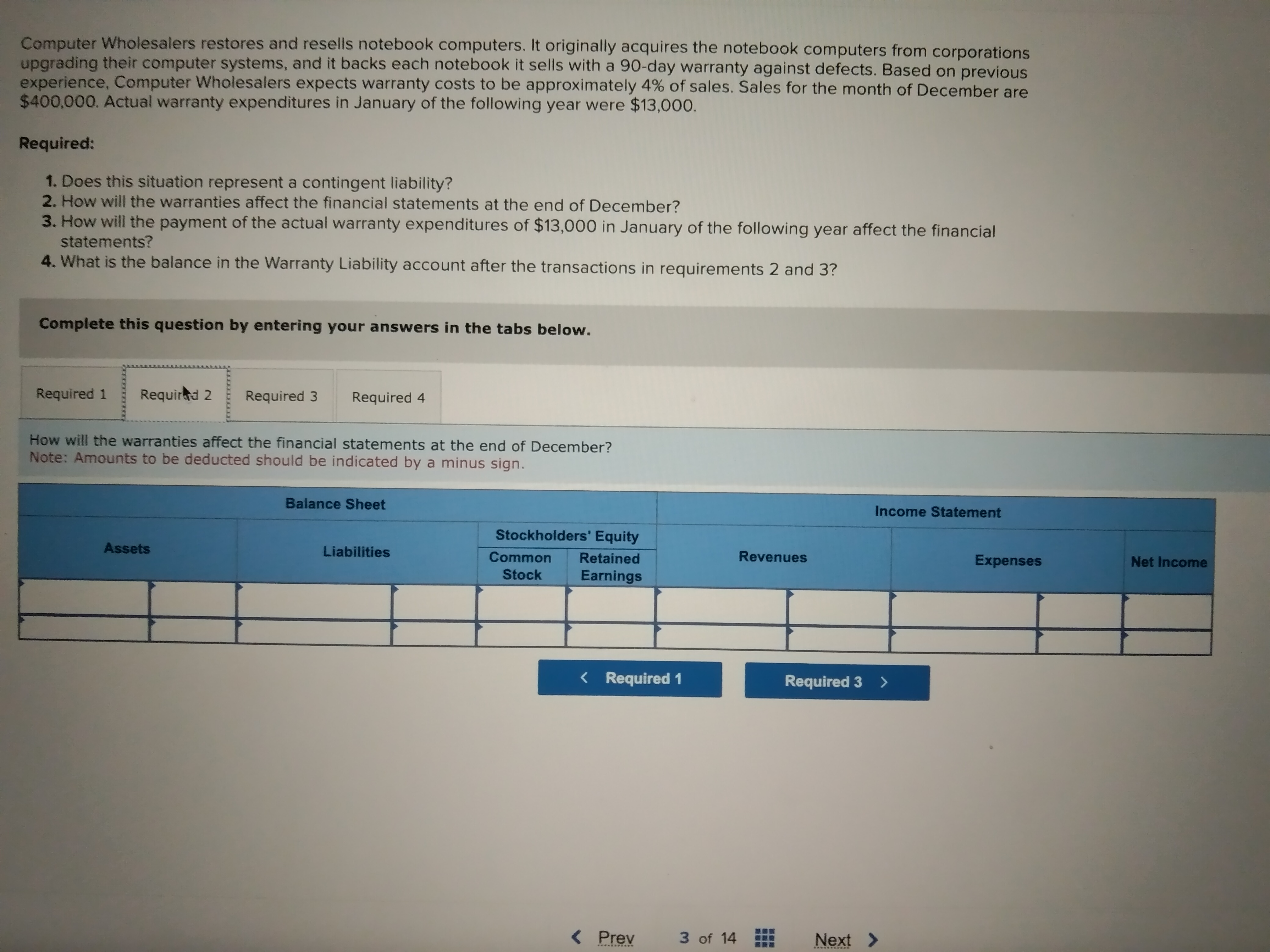 Solved Computer Wholesalers restores and resells notebook