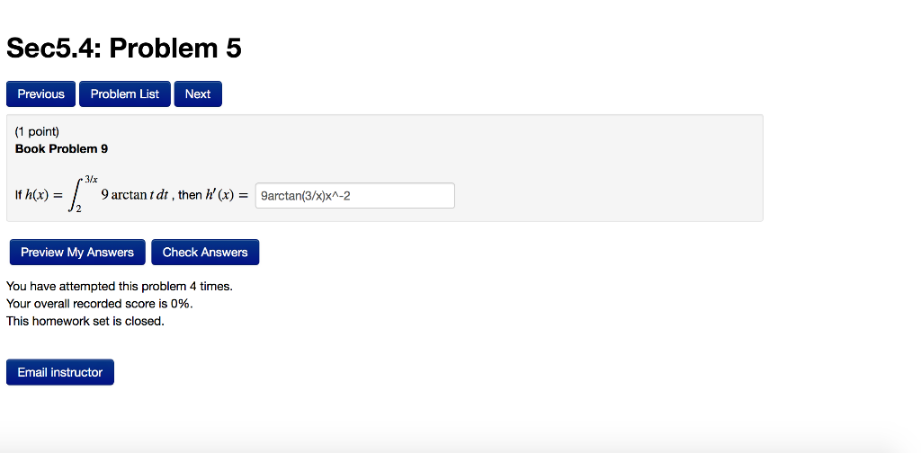 Solved Sec5.4: Problem 7 Previous Problem List Next (1 | Chegg.com