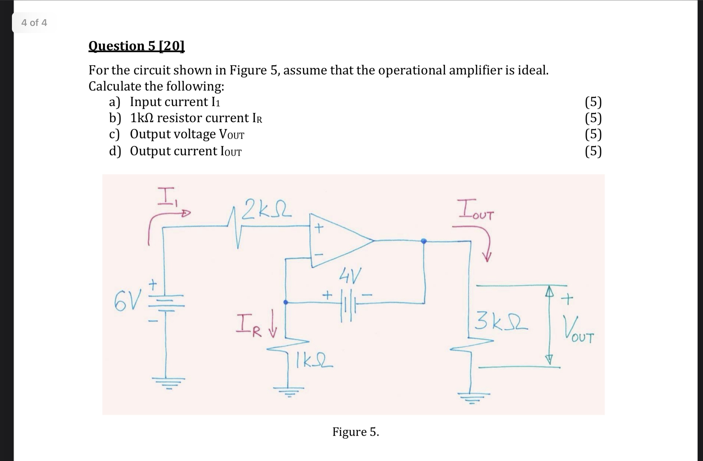 Solved 4 of 4Question 5 20 For The Circuit Shown In Figure Chegg solved-4-of-4question-5-20-for-the-circuit-shown-in-figure-chegg