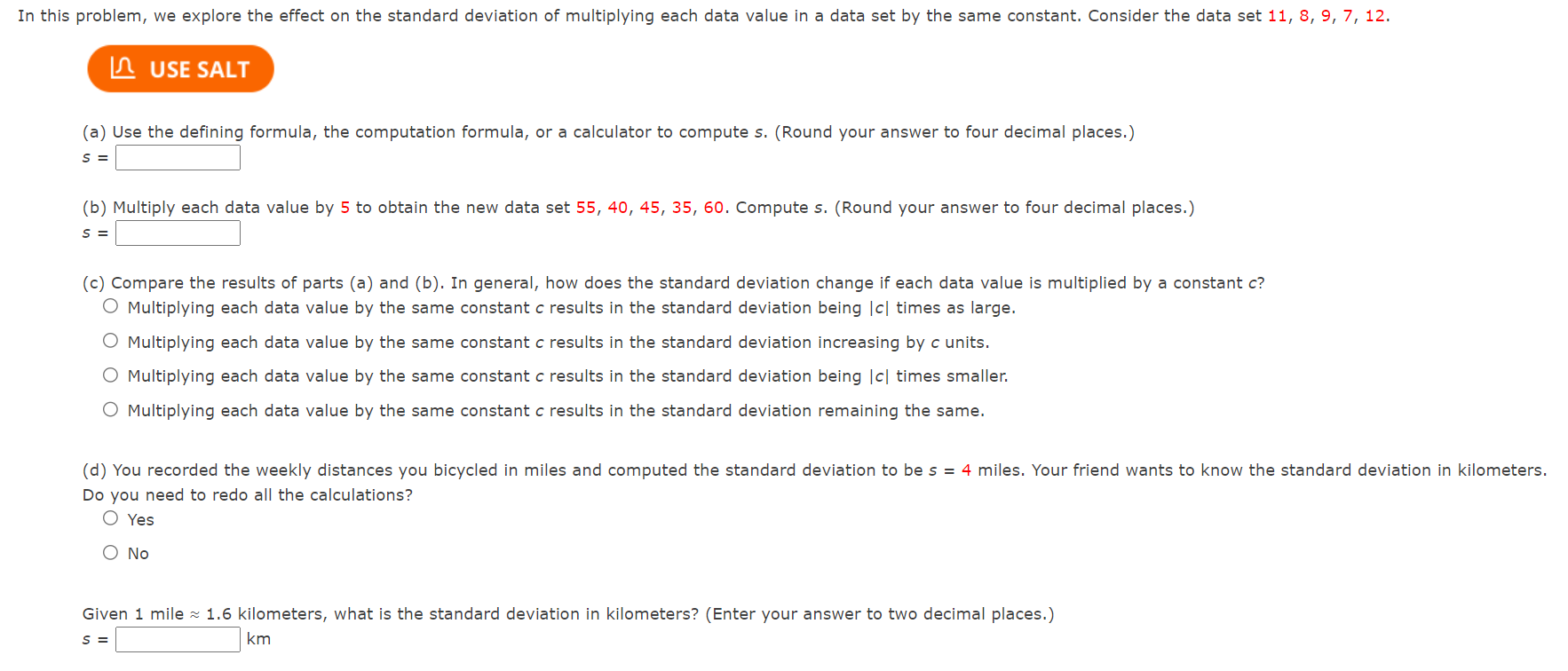 Solved (a) Use the defining formula, the computation | Chegg.com