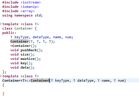 Solved C++ I need help making a class template and a | Chegg.com