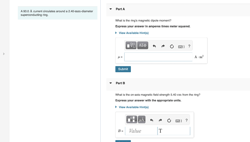 Solved The magnetic field at the center of a | Chegg.com