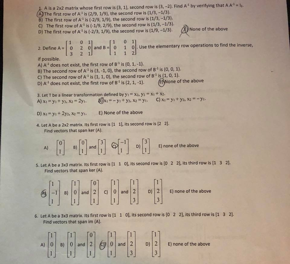 Solved A is a 2x2 matrix whose first row is 3 1 second Chegg