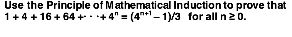 Solved Use The Principle Of Mathematical Induction To Prove Chegg