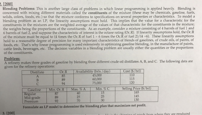 Solved 1200] Blending Problems: This is another large class | Chegg.com