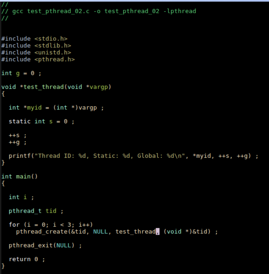 Solved Hi, I'll like to create two threads in main