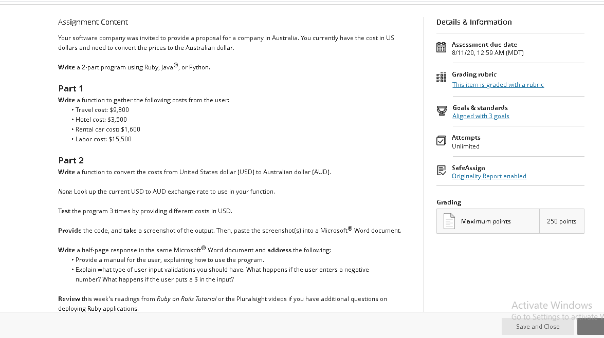 Solved Assignment Content Details & Information Your | Chegg.com