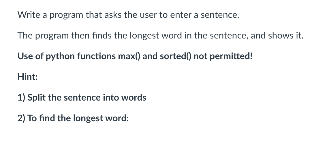 Solved Write a program that asks the user to enter a | Chegg.com