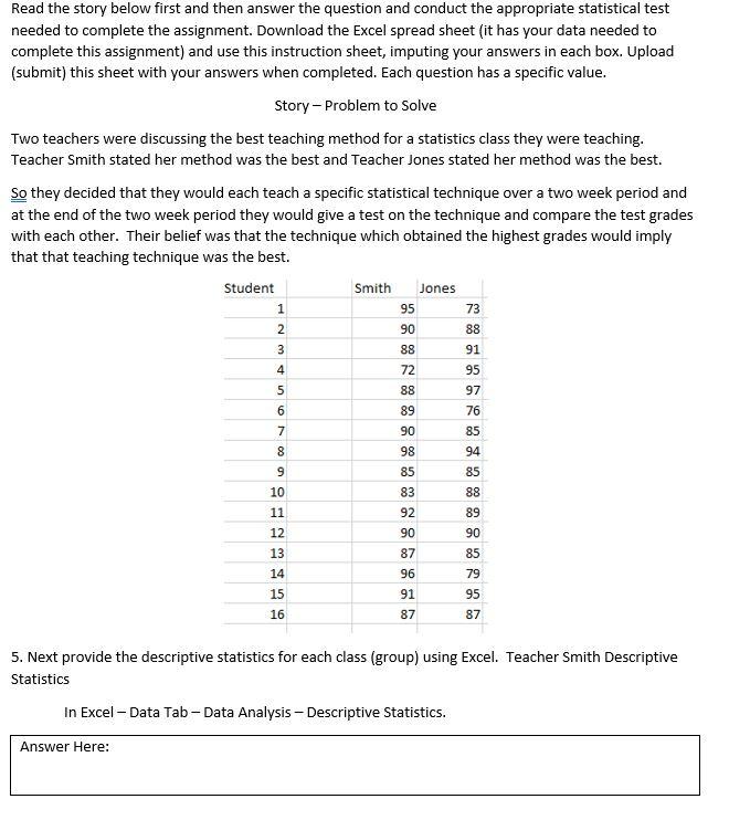 Solved Read The Story Below First And Then Answer The | Chegg.com