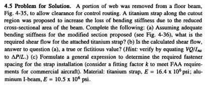 Solved 4.5 Problem for Solution. A portion of web was | Chegg.com
