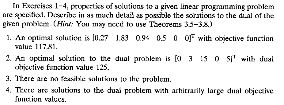 Solved In Exercises 1-4, properties of solutions to a given | Chegg.com