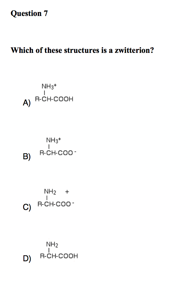 Solved Question 1 The primary structure of a protein is its: | Chegg.com