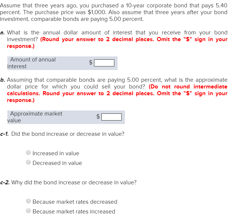 Solved Assume that three years ago, you purchased a 10year