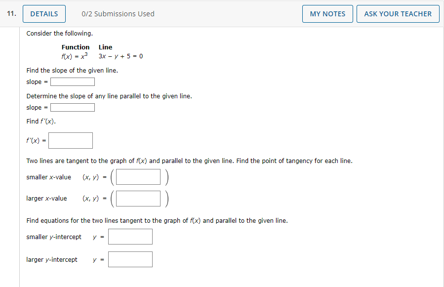 Solved Consider the following. Function f(x)=x3 Line | Chegg.com