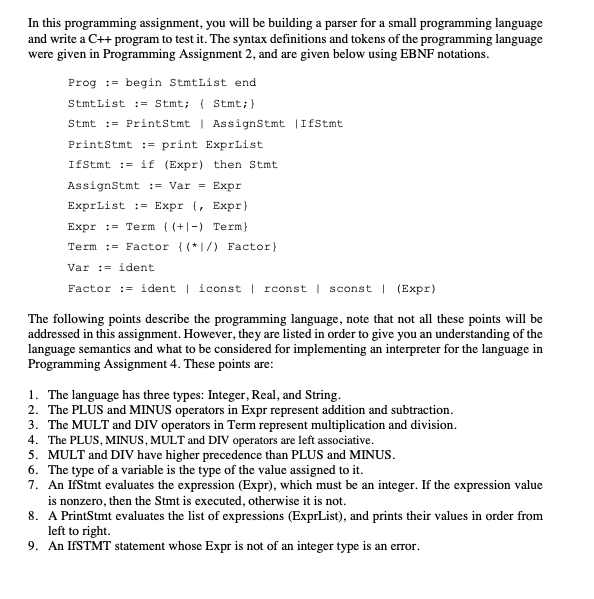 assignment language program