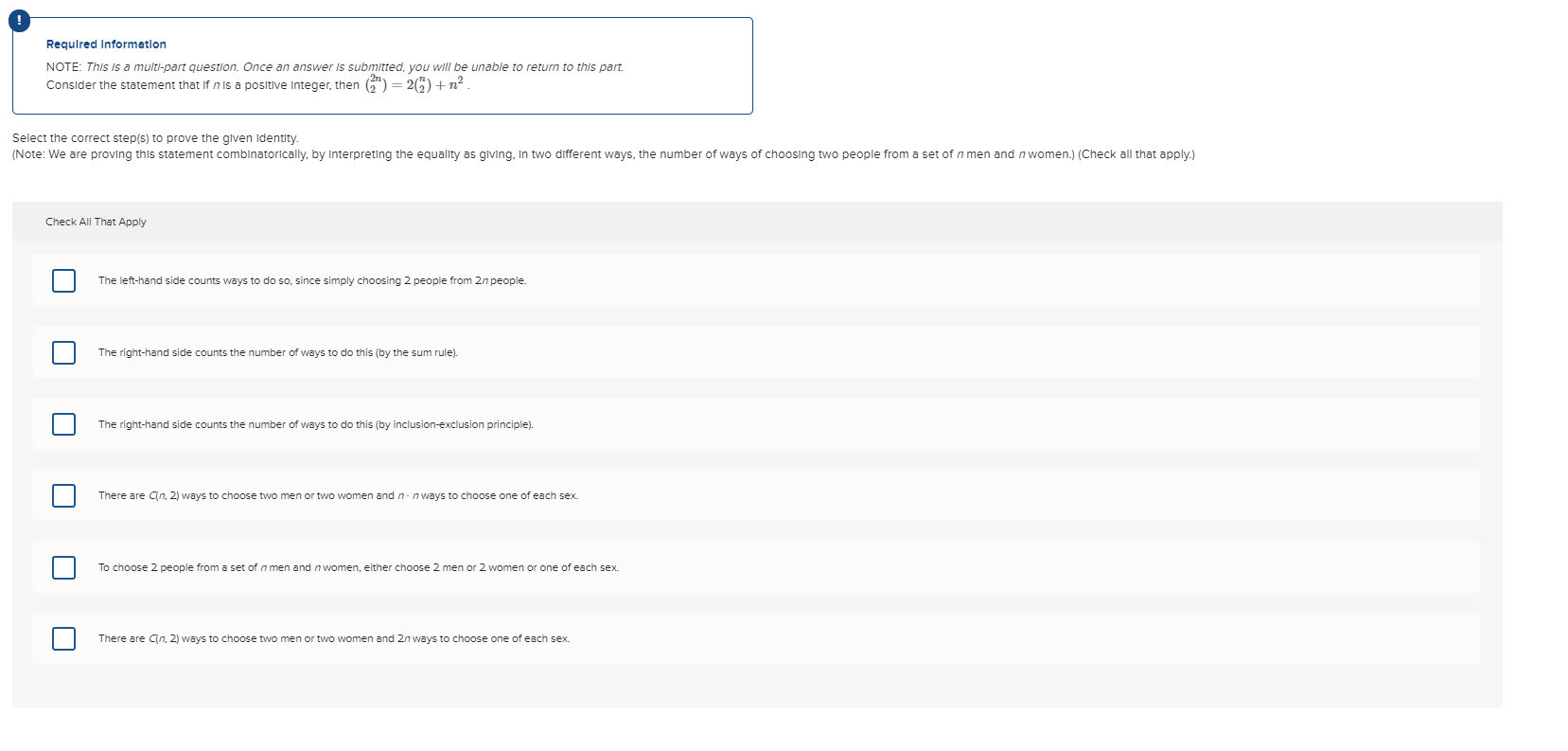 Solved Required Information NOTE: This is a multi-part | Chegg.com