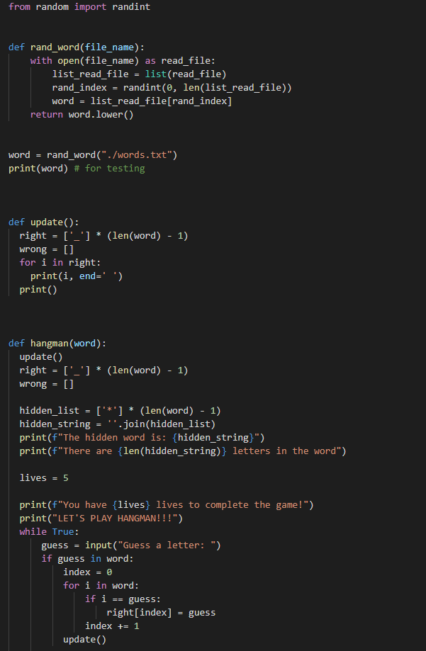 Solved The first step is to find a word that the program | Chegg.com