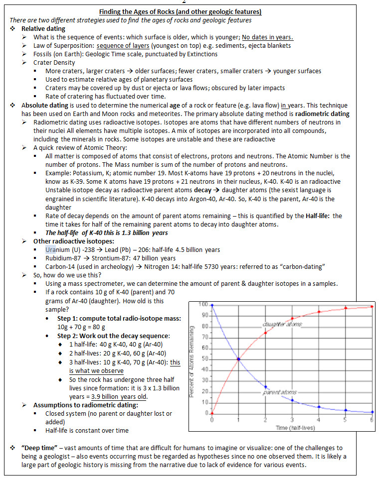 Solved a. Compute the age of a basalt rock sample from the