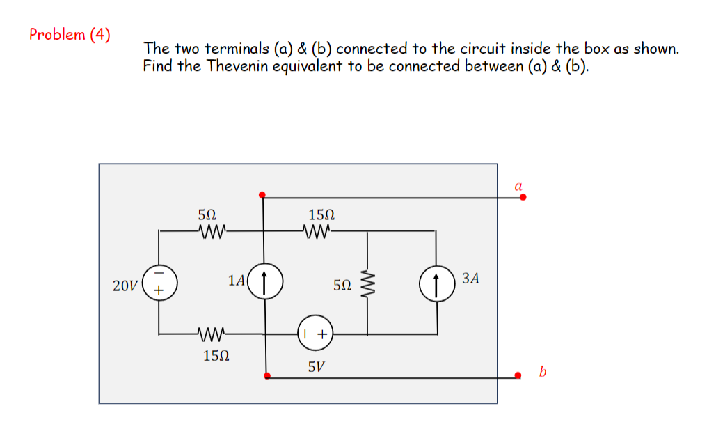 Solved The Two Terminals (a) \& (b) Connected To The Circuit | Chegg.com