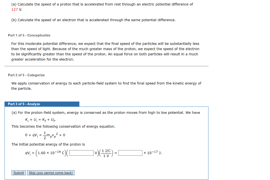 solved-a-calculate-the-speed-of-a-proton-that-is-chegg