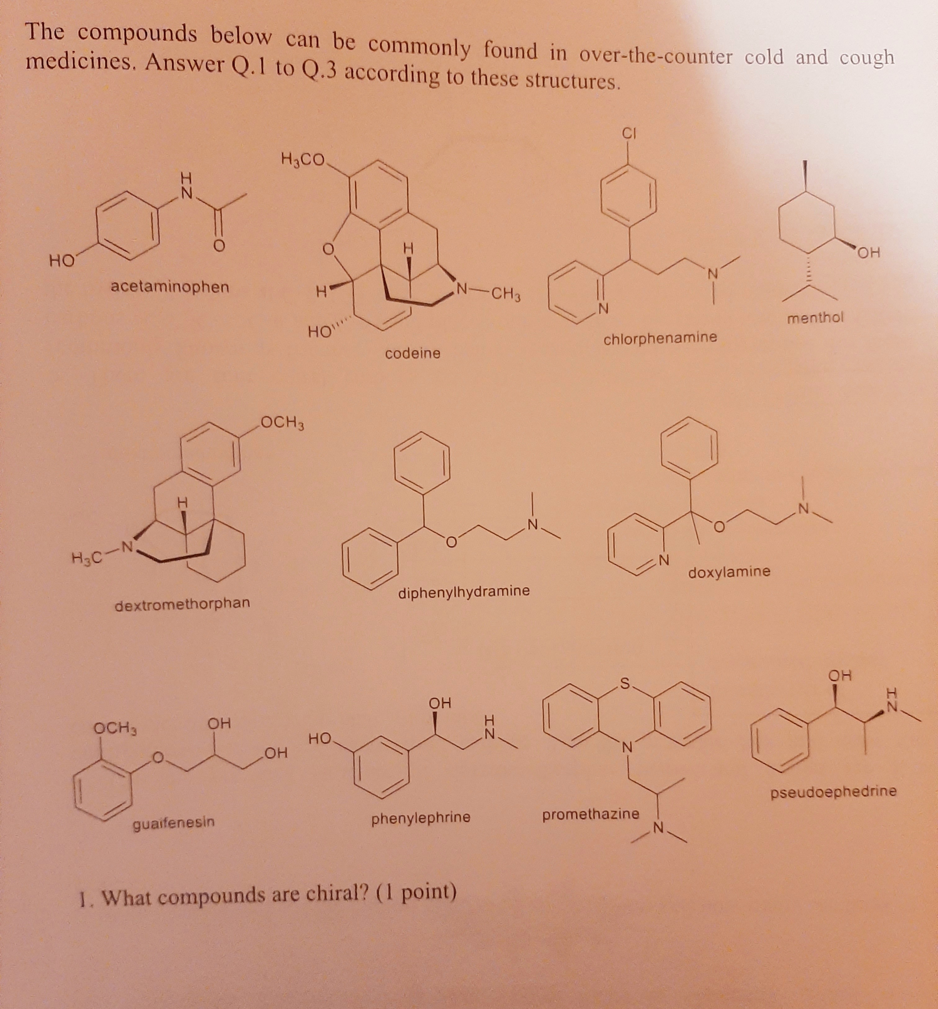 Solved 2. What compounds actually represent a mixture of | Chegg.com