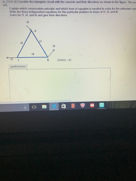 Solved Consider the triangular circuit with the currents and | Chegg.com