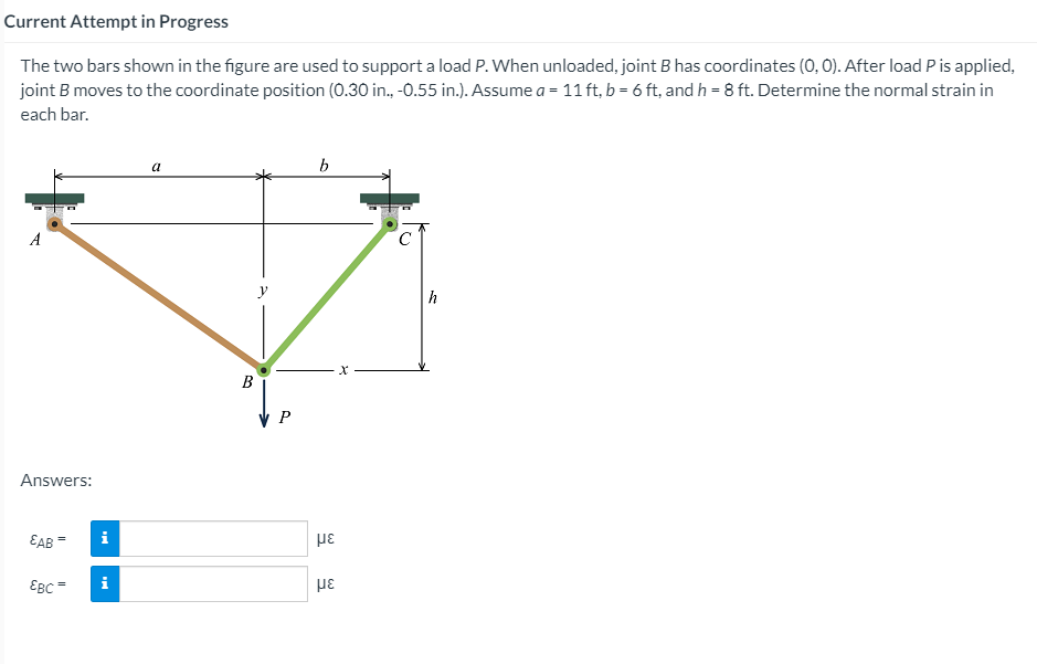 Solved Current Attempt In Progress The Two Bars Shown In The | Chegg.com