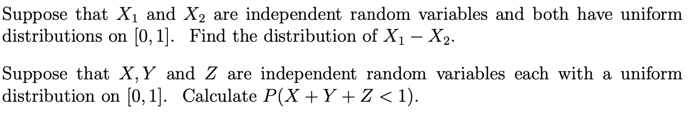 Solved Suppose that X1 and X2 are independent random | Chegg.com