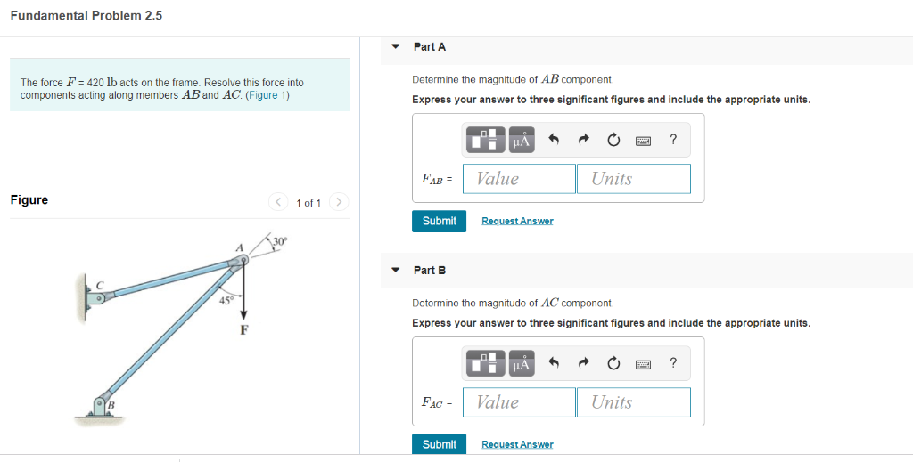 Solved Fundamental Problem 2.5 Part A Determine the | Chegg.com