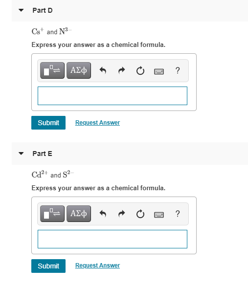 Solved Enter the correct ionic formula for the compound | Chegg.com