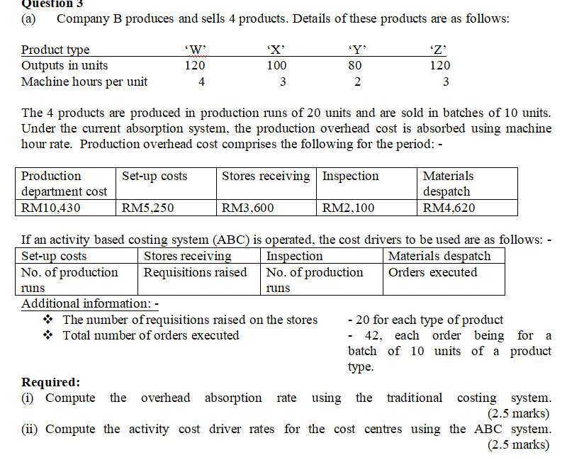 Solved Question 3 (a) Company B Produces And Sells 4 | Chegg.com