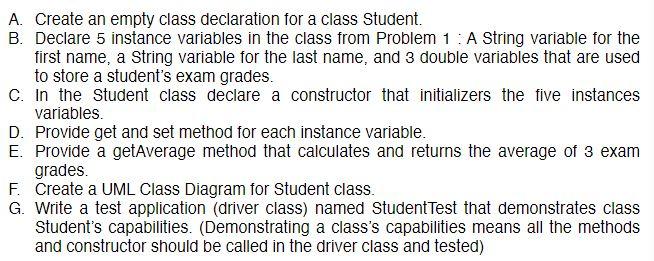 Solved Java programming, answer questions A-G (for part B, | Chegg.com